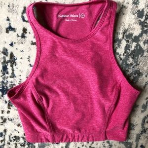Outdoor Voices longline bra tank.